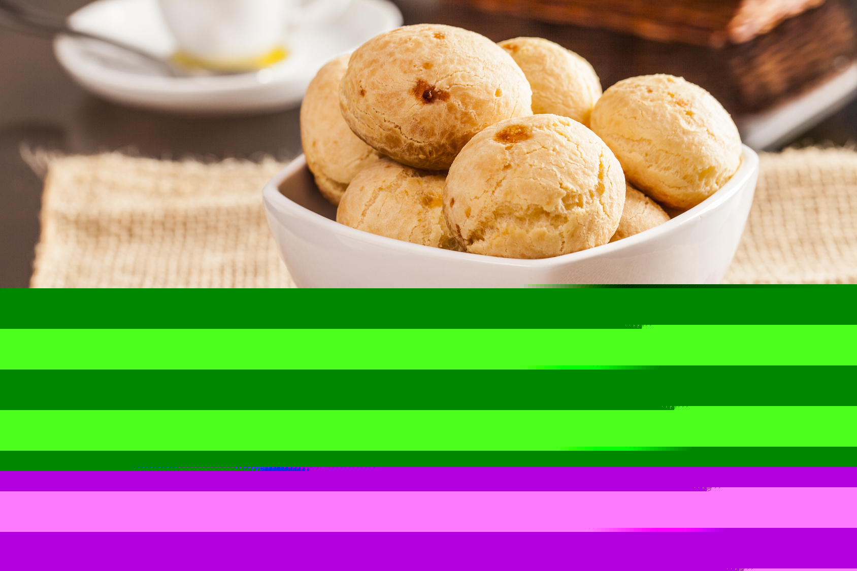 PÃO DE QUEIJO DE RICOTA E CHIA